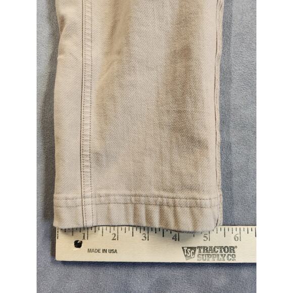 Athleta Farallon Cargo Crop Pants Womens Size 4 Tall Beige Drawstring Comfort - Picture 10 of 11